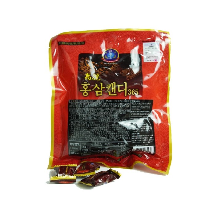 Kẹo hồng sâm 365 Hàn Quốc bịch 200g